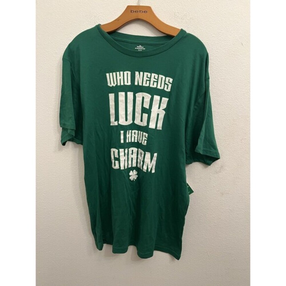 CELEBRATE ST PATRICKS DAY GREEN GRAPHIC SHIRT SIZE XL (L12)